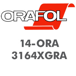Oracal 3164XGRA 4års folie grå klæb og kanaler