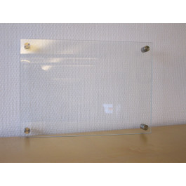 A3 enkeltlags glasskilt til vægmontering